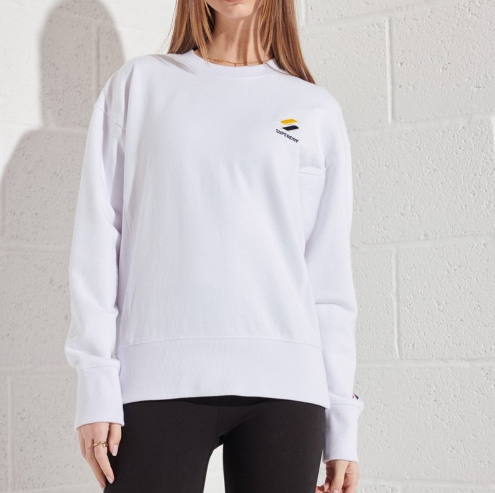 White Superdry Crewneck